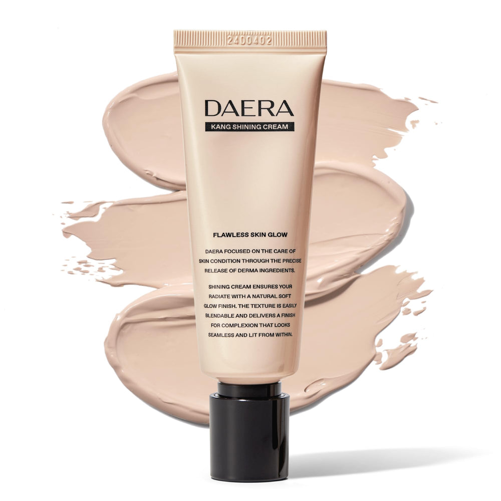 DAERA Kang Shining BB Cream packaging shown for travel-friendly glow.