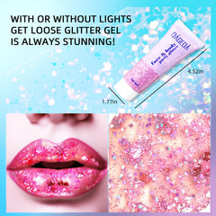 DAGEDA glitter sequins stars moons hexagons for versatile sparkle