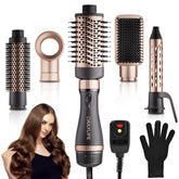 DAILYLIFE hair dryer brush set with five attachments for versatile styling