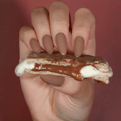 DAISY DND DC gel polish set S'mores swatches—compare shade and color payoff.