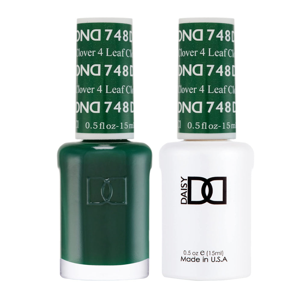 DAISY DND forest-green gel polish bottle for long-lasting color