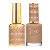 Daisy DND Freckle 312 nude creme gel bottle for natural-looking nails