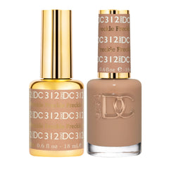 Daisy DND Freckle 312 nude creme gel bottle for natural-looking nails