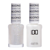 DAISY DND Twinkle Little Star glitter gel polish close-up for dazzling, buildable sparkle on nails.