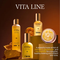 d'alba Piedmont Vita Toning Serum toner pump dispense enables quick, non-sticky application.