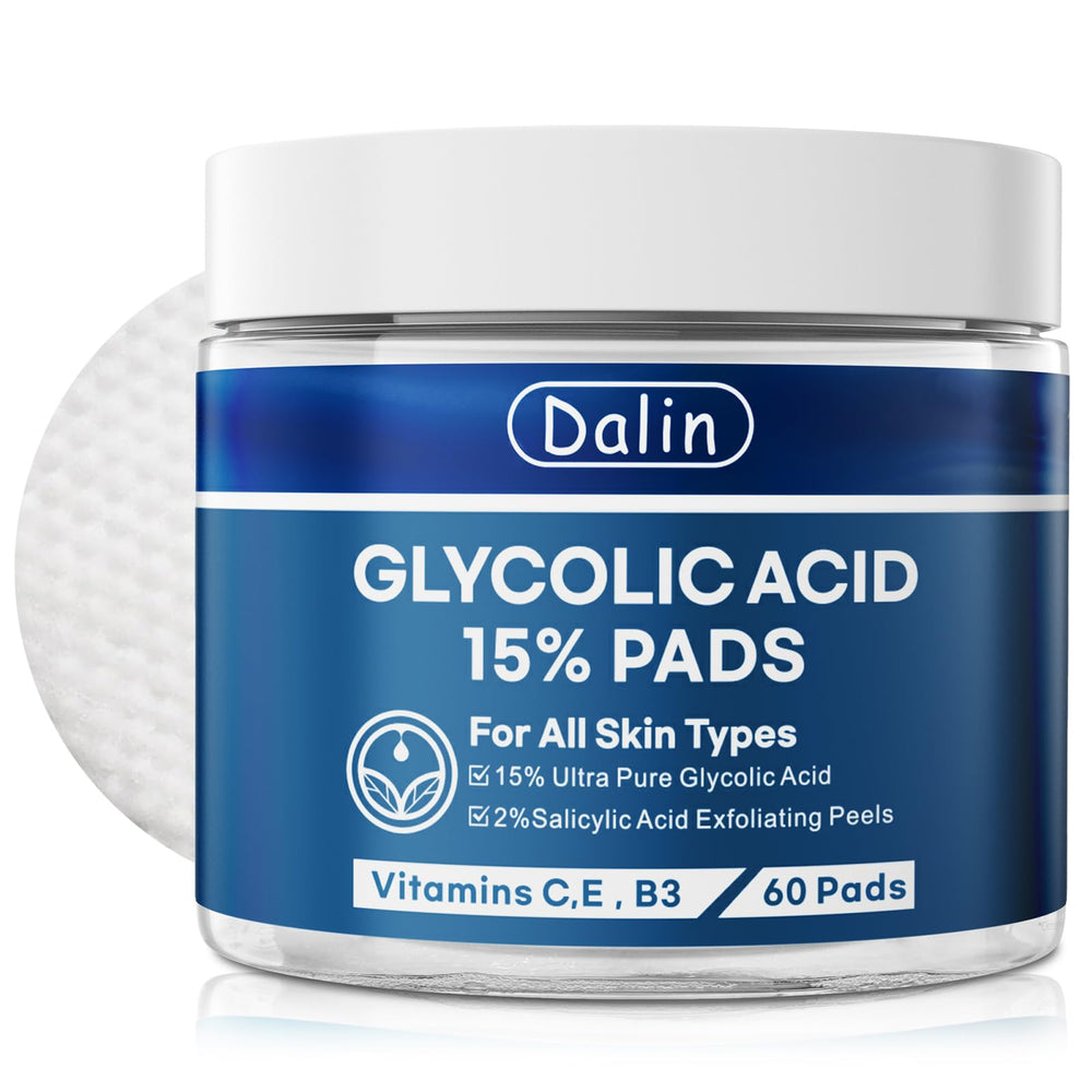 Dalin Glycolic Resurfacing Pads jar close-up for radiant skin prep