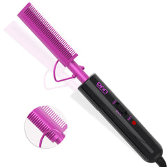 DAN Technology dual-voltage hot comb front view for worldwide styling versatility