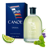 Dana Canoe Eau de Toilette bottle front shows a confident sport scent for everyday adventures.
