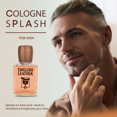 Dana English Leather leather-signature shot emphasizes timeless masculine charm.
