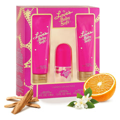 Dana Love's Baby Soft Gift Set packaging highlights premium gift-ready presentation.
