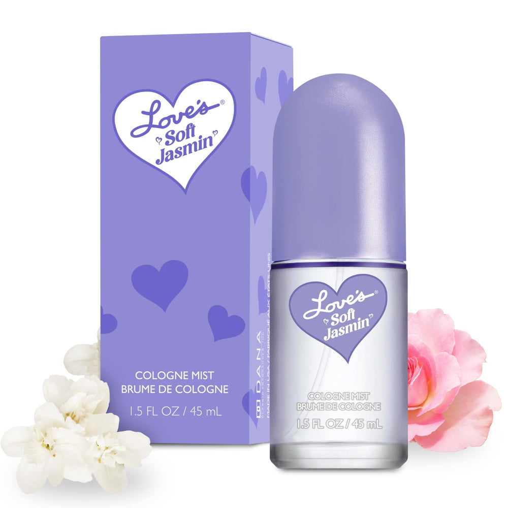 Dana Love's Soft Jasmin bottle closeup, showcasing an elegant jasmine fragrance for daily wear