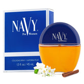 Dana Navy Cologne Spray bottle closeup for everyday sophistication.
