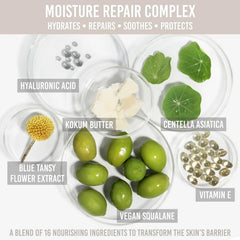Danessa Myricks Yummy Skin Moisture Repair Blue Tansy closeup illustrating texture improvement.