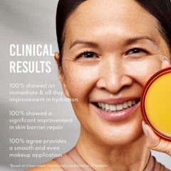 Danessa Myricks Yummy Skin Moisture Repair Squalane swatch demonstrates hydration and dryness protection.