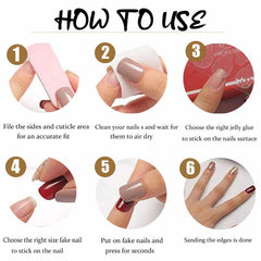 DANMANR French white nails ideal for at-home manicures and events