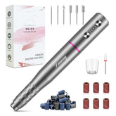 DANNARY electric nail drill machine side view showing compact cordless design for home use.