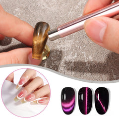 DANNEASY cat eye magnet beads enable dramatic 3D patterns in minutes