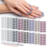 DANNEASY nail wrap packaging shows 16 sheets and file for easy at-home manicure
