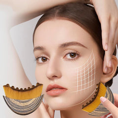 DANTIRE facial brush dry massage technique promotes skin lifting and circulation.