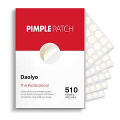 Daolyo pimple patches 8mm pack providing secure overnight zit coverage.