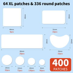 Daolyo round 10mm patch discreetly shields medium pimples.
