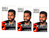 Dark & Natural Color Men Natural Black 3 Pack box front for easy at-home color.