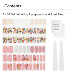 Dashing Diva Bug Off strips close-up on nails showing flexible fit.