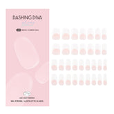 Dashing Diva Glaze Pearly Whites nail strip closeup highlights rich color and shine.