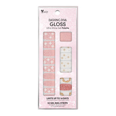 Dashing Diva Gloss Sugarplum Dance pack displays festive strips for an easy holiday manicure.