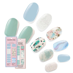 Dashing Diva Spiritual Journey nail strips close-up showing glossy finish and versatile wear
