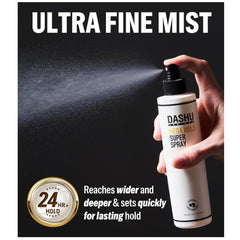 DASHU Mega Hold bottle with smooth, clump-free finish for defined looks.