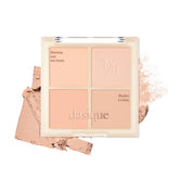 Dasique Blending Mood Cheek 01 warm palette shows four shade blends for natural warmth.