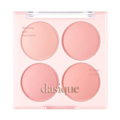Dasique Blending Mood Cheek #07 Candy Berry palette closed showing four warm pink tones for a soft flush
