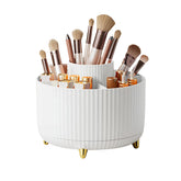DASITON large-capacity makeup brush holder with 360° rotation for fast access.