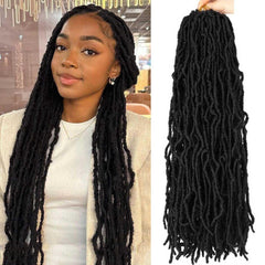Datuoda Soft Locs 24inch eight-pack package for a full head crochet look