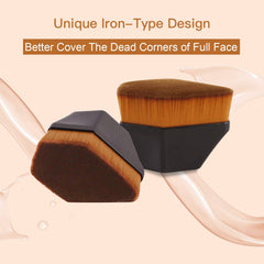 Daubigny Foundation Brush iron-type sharp angle blends edges smoothly