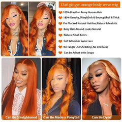 Daules hd lace 13x6 wig front view demonstrates seamless parting