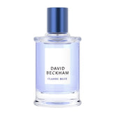 David Beckham Classic Blue juice close-up, hinting citrus freshness for daily wear.