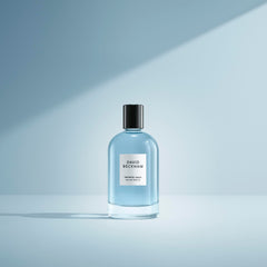 David Beckham Infinite Aqua bottle front view, crisp coastal energy for everyday use