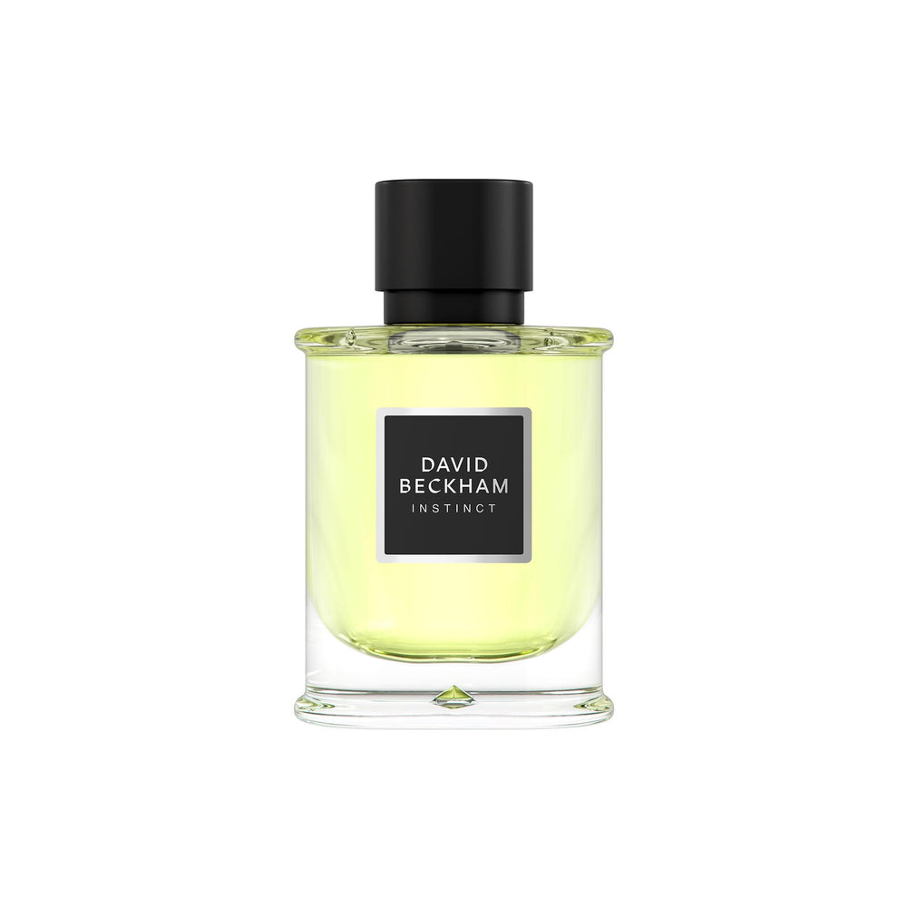 David Beckham Instinct bottle close-up—long-lasting masculine scent for daily wear.