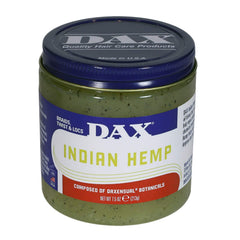 DAX Indian Hemp Unscented bottle for application, moisturizing and styling.