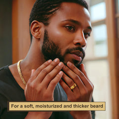 DayixCare beard kit oil application demonstrates easy grooming with hydration and reduced irritation