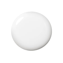 Dazzle Dry White Lightning application swatch demonstrates smooth opaque coverage