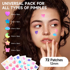 Dazzlook butterfly acne patch iridescent design with salicylic acid for gentle exfoliation.