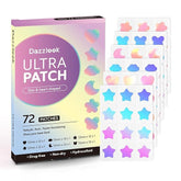Dazzlook cute star acne patch with iridescent stars for targeted blemish care.