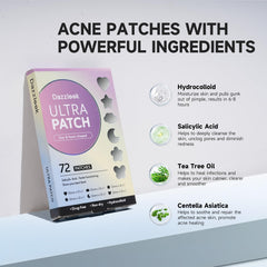 Dazzlook heat cloud acne patch iridescent sheet absorbs impurities and protects sore skin.