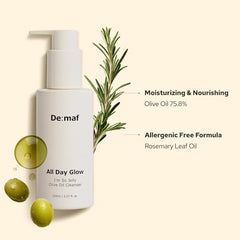 De:maf All Day Glow makeup-removal action with jelly form supports thorough yet gentle cleansing