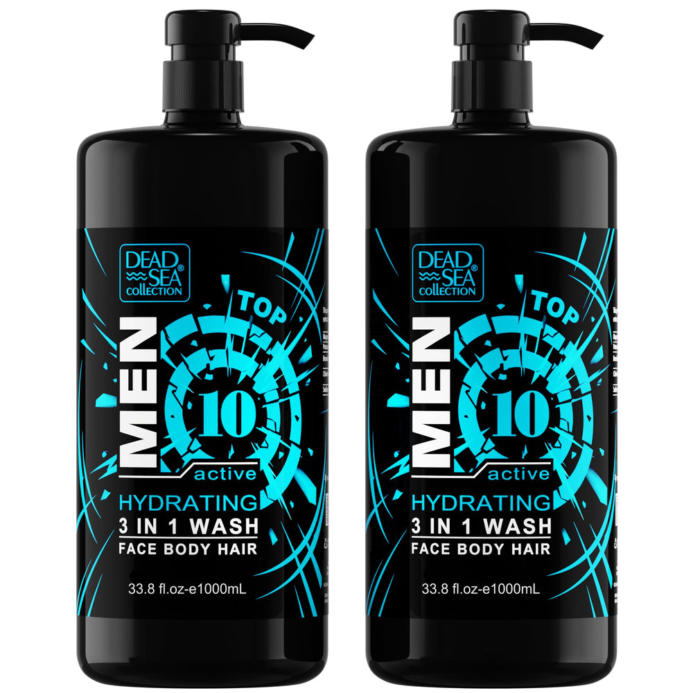 Dead Sea Collection body wash bottle pour for easy shower use