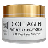 Dead Sea Collection day cream face bottle highlights a nourishing daily hydration for all skin types.
