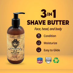 Deadeye Dick's head shave butter for comfortable, precise scalp shaving with gentle glide.